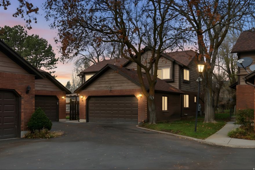 Hidden Gem in Gated Community  End Unit with Expansive Patio!  Discover this end unit tucked away in a quiet, gated community. Featuring an expansive covered patio, rare in this community and surrounded by mature pine trees and full professional landscaping, this home offers both privacy and charm. Enjoy top-tier community amenities including a heated pool, tennis and basketball courts, and a clubhouse-perfect for both relaxation and recreation. Located just 20 minutes from world-class skiing, boating, fishing, hiking, and biking, with easy access to I-15 and HWY 89. Only 5 minutes from the charm of historic downtown. This rare find combines style, location, and lifestyle. Square footage figures are provided as a courtesy estimate only and were obtained from county records. Buyer(s) is advised to obtain an independent measurement.