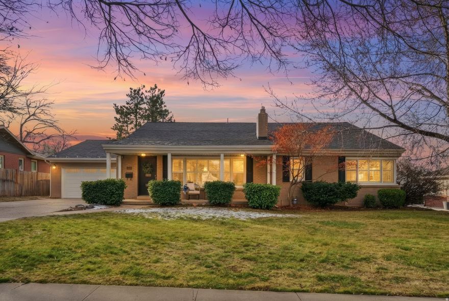 Classic 1950s rambler ideally located on a tree-lined street in the desirable Salt Lake Country Club neighborhood. Timeless hardwood floors pair beautifully with what today's buyers want most-an open, updated kitchen that flows into a spacious family room overlooking the backyard. Large windows throughout the home create bright, sun-filled living spaces from morning to evening. The primary bedroom feels like a true retreat, offering ample space for a sitting area, workspace, or nursery. Additional features include a main-floor office with French doors, a mudroom off the attached garage, and three 220 outlets in the garage-ideal for hobbies or an electric vehicle charger. Enjoy outdoor living with a covered patio and fully fenced backyard. A thoughtful layout with exceptional space for everyday living and entertaining. Minutes-away from access to the interstate, Parleys Canyon, shopping, and restaurants.  Square footage figures are provided as a courtesy estimate only. Buyer is advised to obtain an independent measurement.