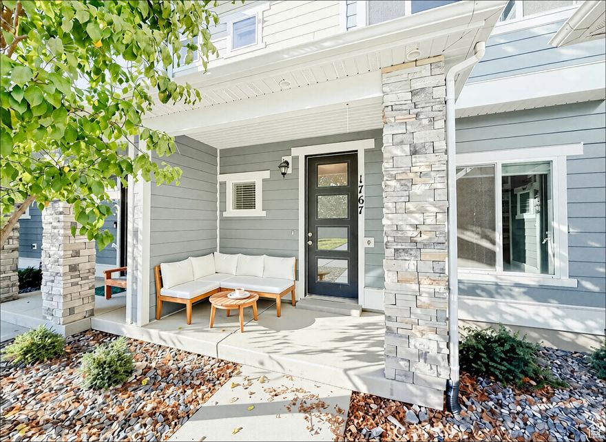Welcome home to this wonderful townhome in the heart of South Jordan. Located just off of Redwood Rd means you're close to everything! Entertainment, grocery stores, you name it! Located in the quiet neighborhood of Santorini Village, which offers a wonderful playground, basketball hoop, covered picnic area, and lots of open space to walk and play. Whether you're a single working professional looking for a great home office option, starting a family, or looking to downsize, this home is for you! And at a price that is sure to move, come check this out before it's gone!   Square footage figures are provided as a courtesy estimate only and were obtained from county records.  Buyer is advised to obtain an independent measurement. Photos have also been digitally staged.