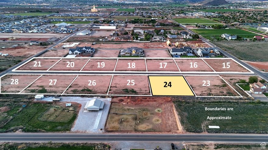 Bring your own builder! Only 1 of these stunning 1-acre Crimson Ranch Estates lots remain - stake your claim on it today before the opportunity is gone! This lot is flat, engineer tested, and ready to go. Enjoy no HOA and low utility costs with Dixie Power. The secondary water meter will greatly reduce the water impact fee for building and also provide a significant reduction in monthly landscape watering costs. There is no required build timeline, so whether you're ready to start building your dream home right away or you need a little more time to line up details, this lot is a great option. Lot dimensions are approximate. All information is deemed reliable but not guaranteed. Buyer to verify all.