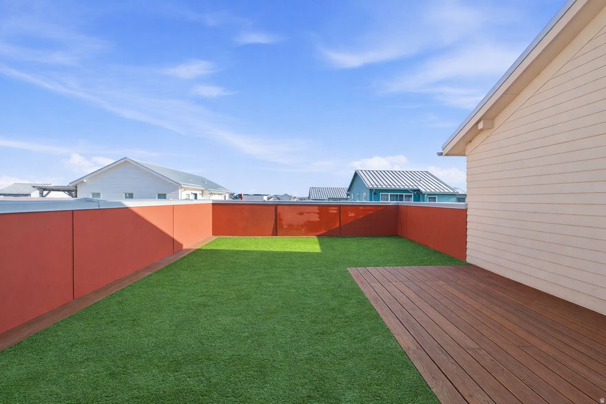 Recently improved price to $555,000  now one of the best values in The Marina at Daybreak.  Rare rooftop townhome offering a spacious rooftop deck, private primary balcony, premium finishes, and a bright open layout designed for both comfort and entertaining. Few properties combine this location, design, and included features at this price point.  Washer, dryer, refrigerator, and Internet (included in HOA) provide added value and convenience.  Located just steps from Daybreak Lake, parks, restaurants, and shops, this home delivers lifestyle, location, and functionality - all in one.  Opportunities like this in Daybreak don't last when priced right. Schedule your showing today.