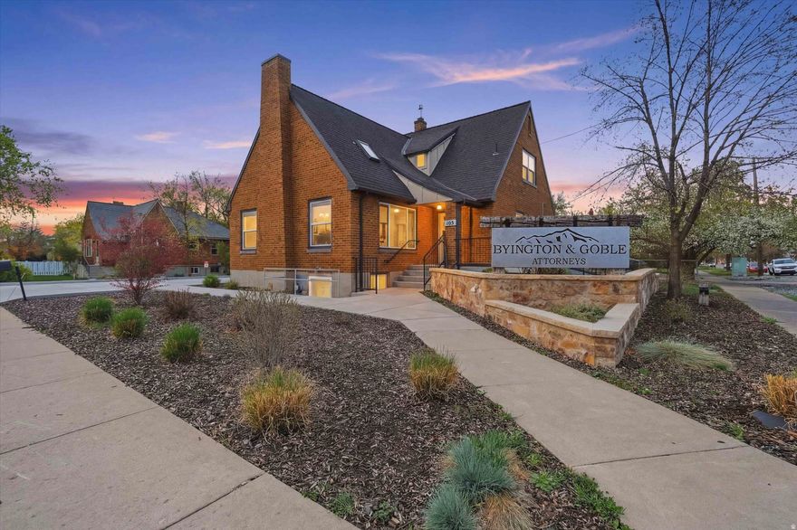 This beautifully remodeled three-story commercial building blends timeless character with modern functionality, located in downtown Logan's Historic Civic and Commercial District. Thoughtfully updated throughout, it retains vintage charm with features like an impressive staircase and original wood flooring (lightly sanded and resealed). The ADA-accessible main level is ideal for professional use, offering two conference rooms, two kitchens, three bathrooms, and 78 private offices for flexible business needs. Major upgrades include a new roof (2021), updated electrical (2022), new HVAC system, and all-new landscaping (2022). Efficient boiler system performs exceptionally well in winter. High-traffic location with excellent visibility and 7 on-site parking stalls for added convenience. A rare, move-in-ready opportunity in a prime downtown setting.