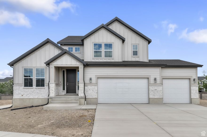 Discover the Clairemont Traditional, thoughtfully crafted with elevated finishes and exceptional functionality! This home features a spacious chef's kitchen with boardwalk maple cabinets, sleek quartz countertops, and stainless steel gas appliances with extended-height tile backsplash. Enjoy durable laminate hardwood, tile, and carpet flooring. The layout includes 9-foot basement foundation walls, a 3-car expanded garage with exit door, and thoughtful touches like USB outlets in the owner's bedroom, Christmas light package, Entrada-style base & casing and textured 2-tone painted walls. Completed with an owner's bathroom with tile surrounds and brushed nickel hardware that provides a timeless yet contemporary design. This home blends classic style with modern convenience.