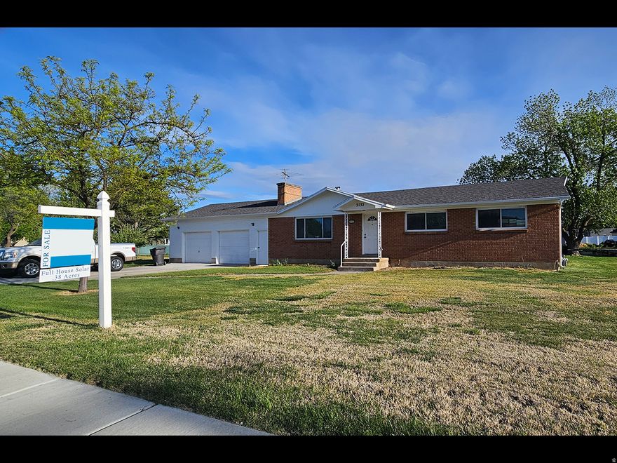 REMODEL ALMOST COMPLETE.  Amazing Home for the Price.  All Cosmetics will be Taken Care of.  3 Bedroom 1 Bath Single Level Living.  Potential to Add a Second Bathroom.  Sellers have Made Upgrades Throughout, All Plumbing and Majority of Electrical Have Been Replaced. New Modern White Kitchen with Beautiful Quartz Counters. Forced Air Furnace with Central Air. Seller Intended to Finish Upgrades.  Whole Home Solar That Is Paid Off ($20,000+ Value). Oversized Two Car Garage.  Over a Third of An Acre Yard. Call For Additional Information and a Personal Walkthrough!