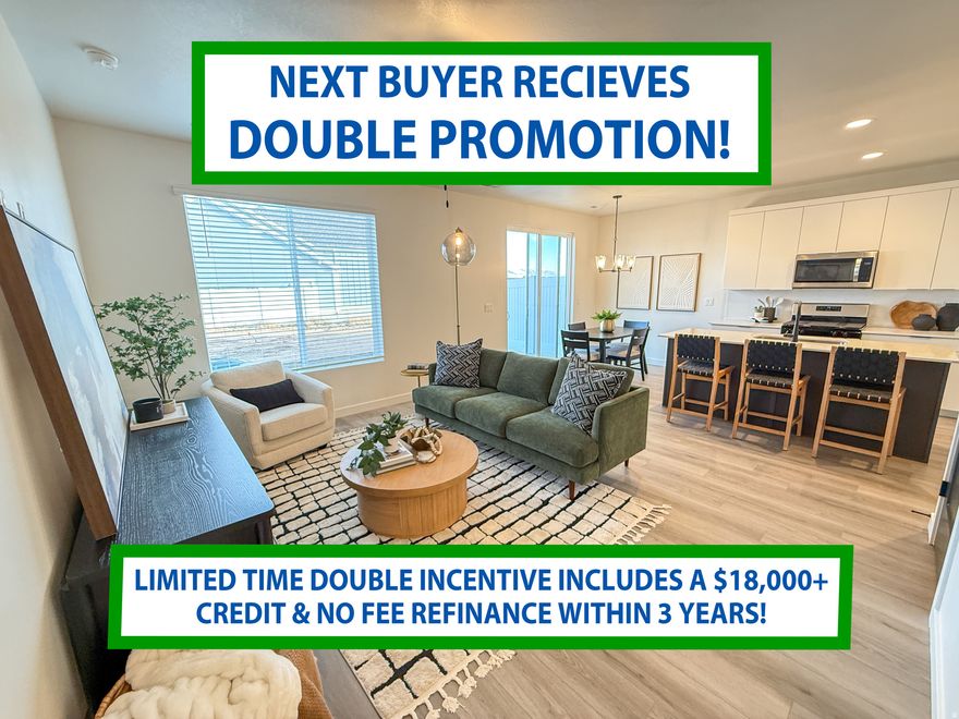 JUST completed and RARE price reduction!! Experience modern, easy living in the heart of our Green Farm community with ALL the SMART features included. JUST completed Move-In-Ready Townhome with NO neighbors behind!! This beautifully finished home feels bright and inviting from the moment you walk in, thanks to its open layout, large windows, and clean contemporary design. The main level features durable luxury vinyl plank flooring, while the kitchen shines with quartz countertops, two-tone cabinetry, a spacious island, and a gorgeous herringbone backsplash which is perfect whether you love to cook or simply enjoy a great gathering space. Upstairs offers comfortable living with thoughtfully designed bedrooms, double main bedroom closets and plenty of natural light. The Green Farm community offers an unmatched lifestyle with miles of walking/hiking trails, pickleball courts, multiple playgrounds, planned fishing pond & dog park.  Don't wait, we are offering AMAZING incentivesof $10,000+ with our preferred lenders  for a LIMITED time.  You'll love this home & community!