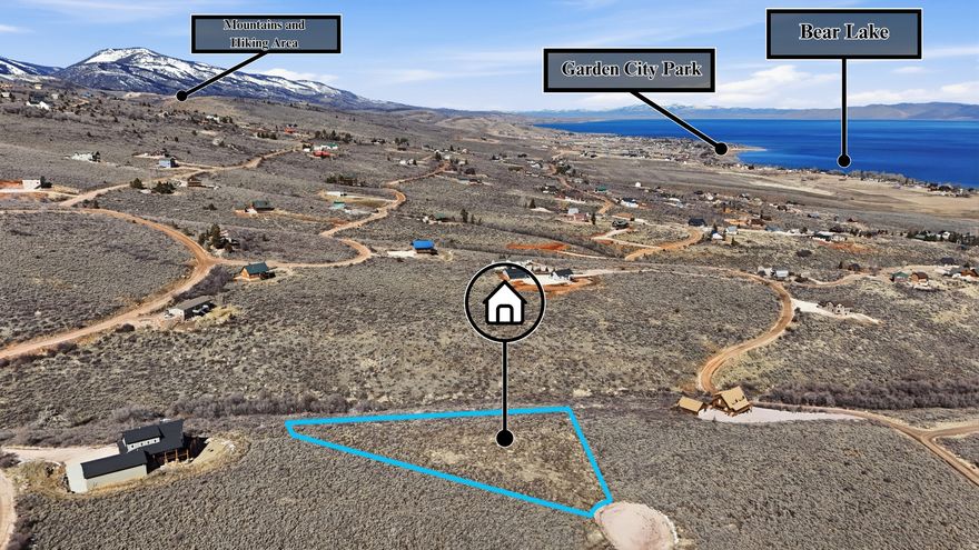 The ultimate build-ready homesite in Garden City's most sought-after corridor. 1.84 acres, this premium lot combines massive scale with breathtaking lake and mountain views. Forget the stress of 'what-ifs'-the legwork is done with an approved perk test for septic and power readily available. The gently sloped terrain is a builder's dream, optimized for a walk-out basement or expansive deck to capture the scenery with minimal site costs. Located in a tranquil, upscale community that protects your peace and property value by restricting short-term rentals, this is an investment in lifestyle and longevity.
