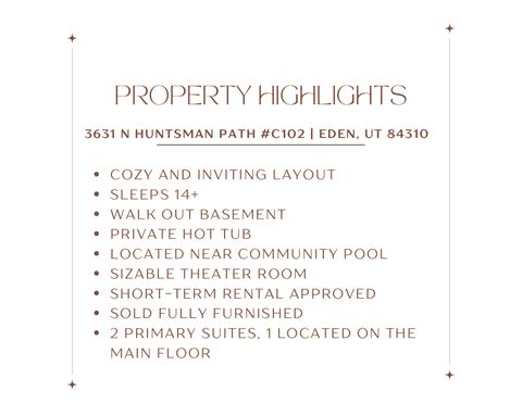 Tiny photo for 3631 N HUNTSMAN PATH #102, Eden, UT 84310 (MLS # 2124516)