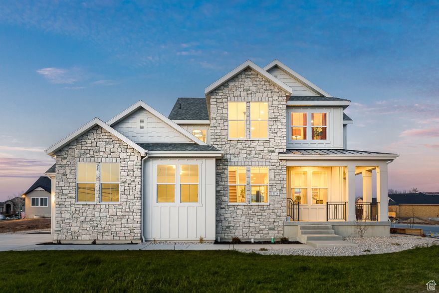 Beautiful Lincoln Farmhouse model home for sale in a great Syracuse community! This home includes all the bells & whistles! Featured you will find a beautiful chef's kitchen with quartz countertops, gorgeous full height tile backsplash, maple cabinets with LED under lighting and stainless steel gas appliances with double ovens. The bathrooms highlight gorgeous tile surrounds and brushed nickel hardware. Other amenities include 2 tone paint, textured walls, tankless water heater, water softener, can lighting and hardwood flooring. Exterior features include a 3 car courtyard finished garage, covered deck and 9 foot basement foundation walls. Includes full yard landscaping for a true turn key experience! Do not miss out on this stunning home!