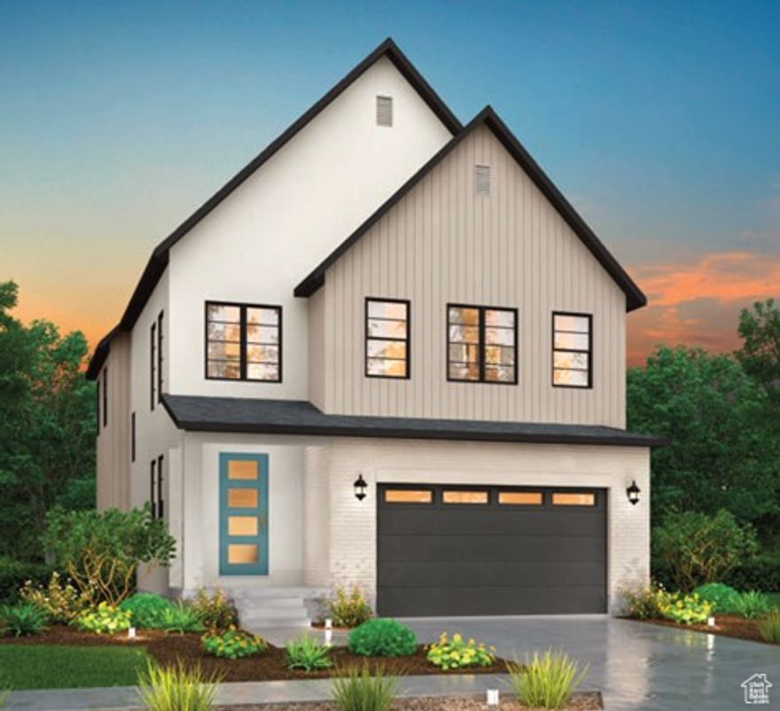 Discover this charming Sonderborg home, designed with modern comfort and timeless appeal. The kitchen features Cotton Maple cabinets, elegant quartz countertops, a tile backsplash, and Platinum stainless steel gas appliances, creating a perfect space for cooking and entertaining. Beautiful laminate hardwood flooring flows throughout the main living areas, complemented by tile and carpet in select spaces. Additional highlights include can lighting, Christmas light outlets, a tankless water heater, and energy-efficient options for added convenience and savings. Enjoy stylish touches like metal railing at the stairway, 2-tone paint, and large Craftsman base and casing for a refined finish. The owner's bathroom offers a spa-like retreat with quartz shower surrounds and black matte hardware, blending sophistication with everyday functionality. Comes fully landscaped that is maintained by the HOA for easy care living!