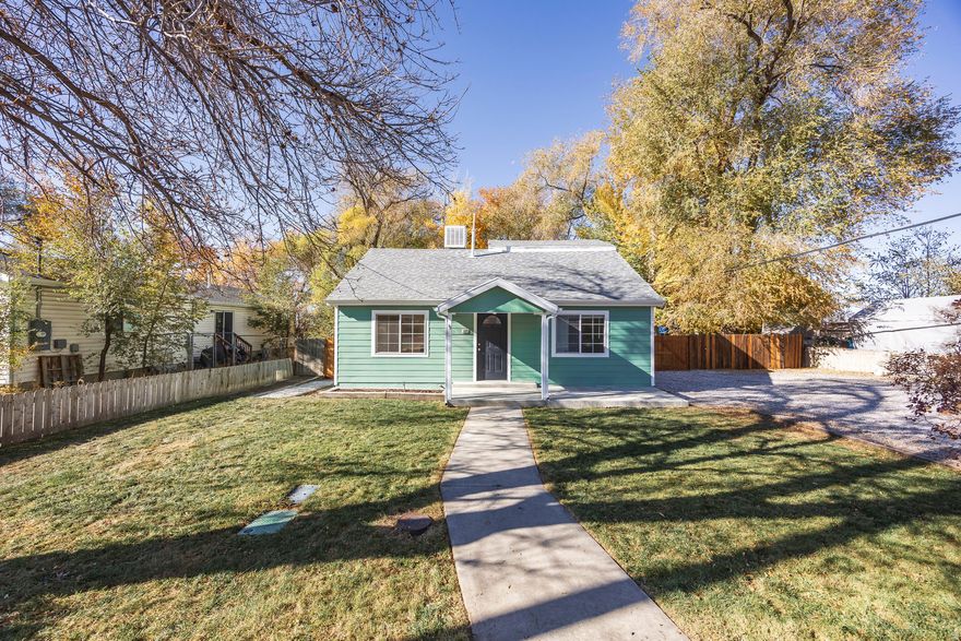 Discover the perfect blend of comfort, convenience, and charm in this delightful Pleasant Grove home, ideally situated just blocks from the city's historic Main Street. Creating easy access to local shops, dining, parks, and community events-while still coming home to a peaceful, private retreat. Recently remodeled, inside you'll find a welcoming layout designed for everyday living. Radiant in-floor heating extends throughout the home, delivering a cozy feel during cooler months and adding a touch of luxury to your daily routine. Natural light fills the space, highlighting the home's inviting atmosphere and thoughtful details. This generous sized lot offers expansive outdoor space on all sides, providing ample room for parking, recreation, or future projects. The secluded backyard feels like your own personal sanctuary, surrounded by mature trees that create natural privacy and a relaxing, wooded ambiance. Enjoy evenings around the fire pit, host barbecues on the open lawn, or cultivate a thriving garden in the designated gardening area-there is truly space for everyone and every lifestyle. Whether you're gathering with friends, unwinding after a long day, or simply enjoying peaceful mornings outdoors, this yard and setting are made for living. With its charming location, comfortable amenities, and spacious grounds, this home offers a rare opportunity to enjoy the best of Pleasant Grove living in your own private haven. Don't miss your chance to make this inviting property your own-homes like this don't come along often!