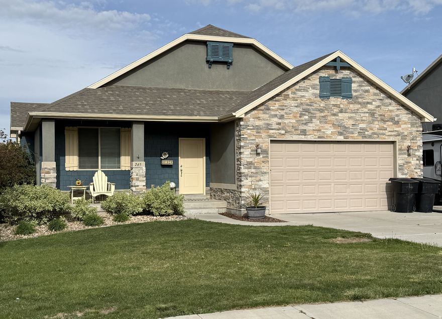 ***Price Improvement** HUGE CORNER LOT !! This Gorgeous home is in a quiet neighborhood. Amazing VIEWS. This home is like new without the hassle of building and putting in a yard. Granite throughout. LARGE FULLY FENCED BACKYARD all ready the perfect retreat for hanging out or entertaining. Primary suite includes TWO LARGE walk-in closets. Possible sixth bedroom on the main level! RV parking. NO HOA! Located close to I-15 yet you feel like you're living in the country. The home boasts plenty of upgrades including 9' ceilings on the main floor as well as the basement. There is a very nice one bedroom mother-in-law apartment with separate entrance the does not take away from your huge basement! Apartment is currently being rented for $1,000 monthly. Square footage figures and were obtained from county records. Buyer is advised to obtain an independent measurement. Seller is related to agent.