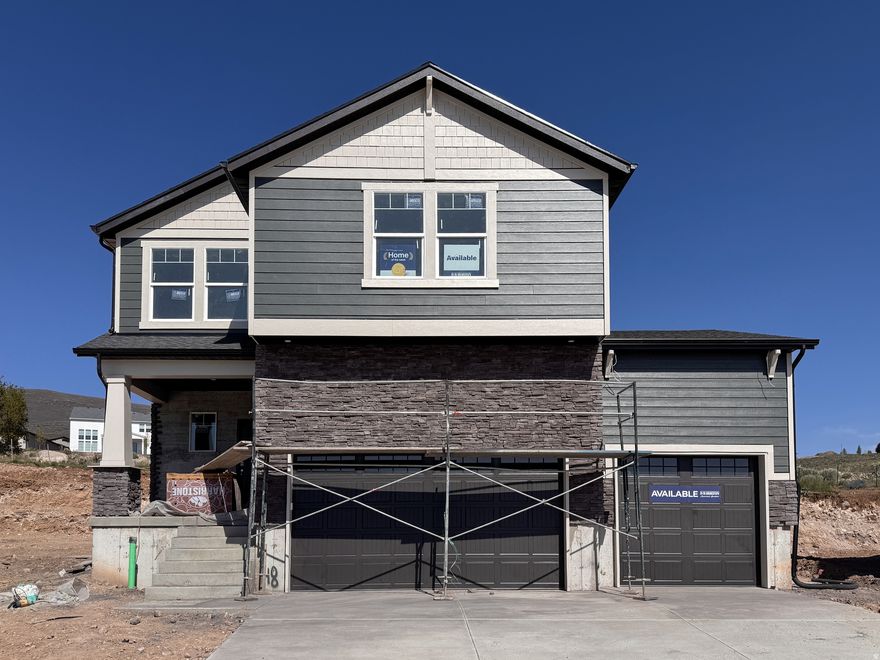 The Clover at the end of the cul-de-sac is a two-story home that offers 3 bedrooms, 2.5 bathrooms, a loft, and a rare 3-car garage with a functional and open main floor layout. Interior features include quartz countertops, laminate flooring, modern cabinetry, a walk-in pantry, and a convenient mud room off the garage. Upstairs includes a spacious loft, laundry room, full bath, and a large primary suite with walk-in closet and private bath. The home also includes an unfinished basement with space for future ADU or extra living. Home comes with a Smart Home Package, radon system, and builder warranty. Actual home may differ in color/material/options. Pictures are of finished homes of the same floor plan and may contain options/upgrades/ decorations/ furnishings not available at the advertised price. No representation or warranties are made regarding school districts and assignments; conduct your own investigation regarding current/future school boundaries. Buyer to verify all information.