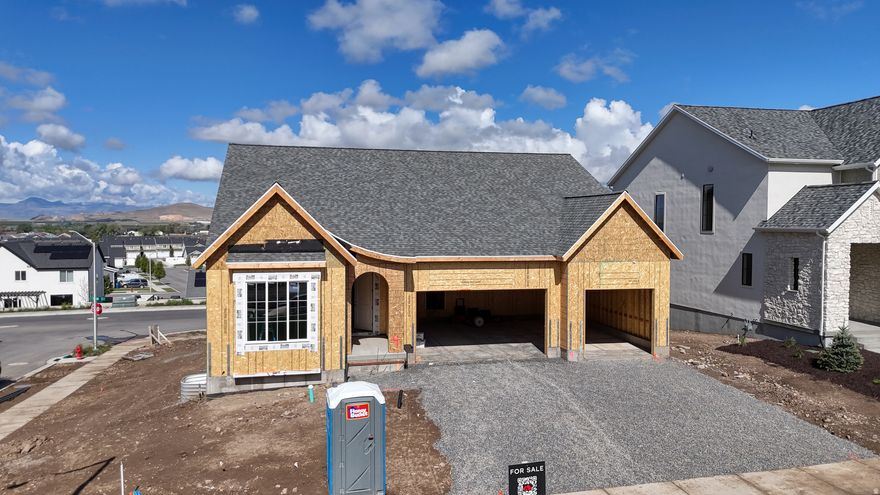 ** OPEN HOUSE SATURDAY MAY 2 FROM 12PM-2PM, COME CHECK IN AT 1872 S 100 E Payson FIRST** Introducing the first ever "Leah" floor plan, an exciting new rambler design offering the perfect blend of functionality, style, and location. This thoughtfully designed home features 5 bedrooms and 3.5 bathrooms, with 3 bedrooms conveniently located on the main level. The partially finished basement includes 2 additional bedrooms and a full bathroom, with room to expand or customize the remaining space to fit your needs.  Situated on a desirable corner lot, the property offers partial landscaping and fencing, giving you a head start while leaving room to make it your own. Enjoy stunning Payson Valley views from the backyard and beautiful mountain views from the front.  Located just minutes from Payson High School and historic Main Street, you'll have quick access to local amenities, schools, and small town charm. Don't miss your opportunity to own the debut of this brand-new floor plan in a prime Payson location!