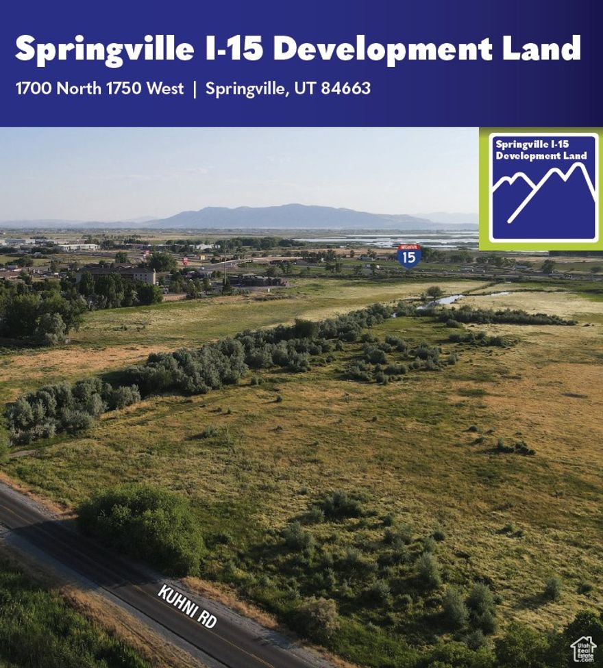 Springville Development Land is a 49.3927 acre development site in the rapidly emerging submarket of Springville, UT. The site offers High visibility and prime frontage from I-15 freeway in a rapidly emerging submarket of Springville.