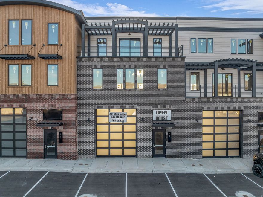 Currently NO Bedrooms or Bathrooms. The newly constructed Flex Building unit is now available for sale or lease at the Mountain View Commons. This unit #4 is ready to go with full exposure to Hwy 40 and is right in the middle of the massive growth area of Heber City. A beautifully designed, three-story, spacious, and very versatile building that will accommodate your commercial, retail, warehouse, or residential living needs. This unit includes large windows and an outdoor balcony. It also offers two large 14-foot high opaque garage doors on the bottom floor, one in the front and the back (drive-through) that lets tons of additional sunlight into this bright and pleasant space for a wide variety of uses. This mixed-use development, with a pleasant community neighborhood atmosphere, is in a prime location right in the new growth area of Heber. It's also close to Park City and only a 15 minute drive to the new East Village at Deer Valley, now expanding to become the third-largest ski resort in the country! Add to that the new Tiger Woods-designed golf resort that's just up the hill. With the golf, ski, boating, and outdoor resorts booming right here in the Heber area, one of the fastest-growing resort communities in North America, this is the prime time to get one of the best spaces this region offers. This open three-store property is ready to be finished to your specific needs and imagination. Call the agent for more details.