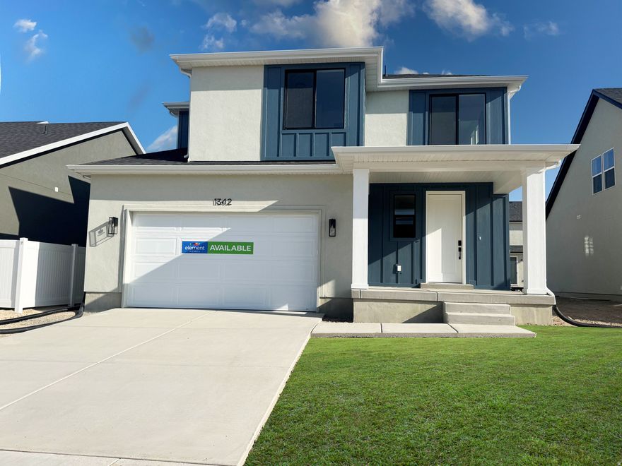 MOVE IN READY and brand NEW! This beautiful home features an open layout with top-tier upgrades throughout. All bedrooms are upstairs for added privacy along with a spacious laundry room. The main level is perfect for entertaining, with seamless flow from the kitchen to living areas. The unfinished basement provides extra room to grow! Just 7 minutes from I-15, enjoy easy access to shopping, dining, and more. From Arrowhead Trail Rd follow signs for Element Homes.