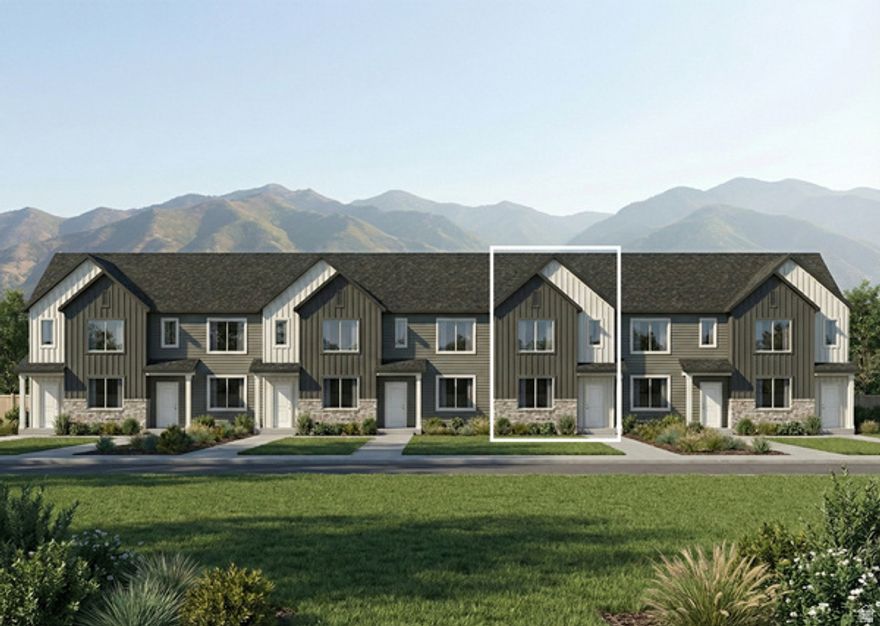 Offering $10,000 in concessions plus a washer, dryer, and fridge included!! Come and out and see them before they are gone. This townhome has a 2 car garage, a large open kitchen and living space with high quality finishes including- quartz countertops, LVP flooring, and stainless steel appliances. Upstairs you'll find 3 bedrooms, including a large master with it's own walk in closet. Enjoy all the amazing future community amenities like the pavilion, pickleball courts, & playground -- all at a great price point. Enjoy beautiful views from this incredible location as well. HOA covers all exterior landscaping maintenance, exterior building maintenance, snow removal on driveways, property & liability insurance coverage, trash and 1 gig high speed fiber optic internet.