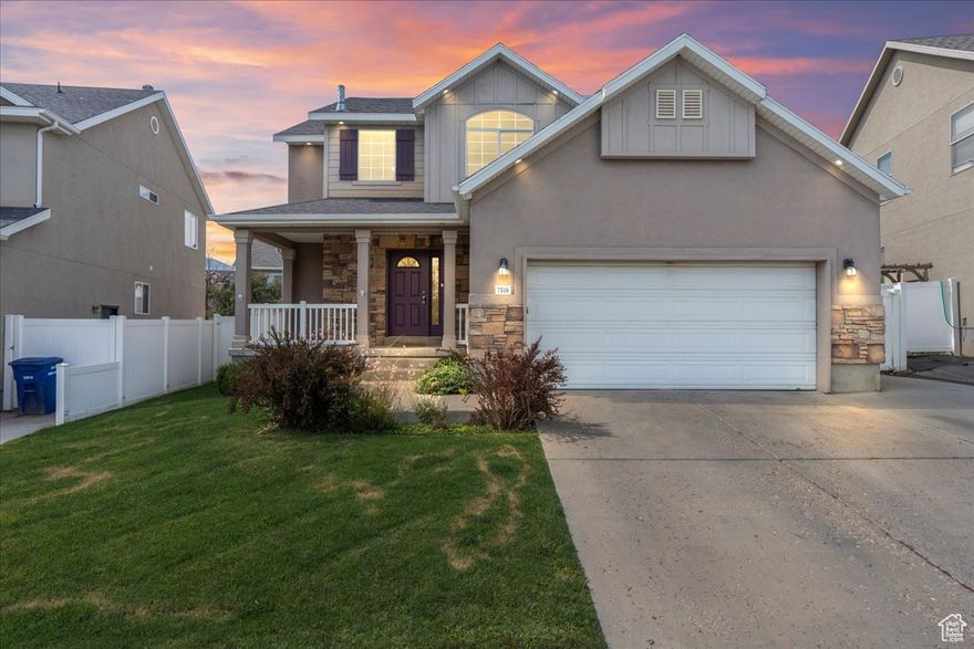 Welcome to the Maples. This charming West Jordan property is located in a quiet neighborhood and boasts stunning views of the Wasatch Mountains. It features impressive curb appeal with a well-manicured lawn. The home includes 5 bedrooms and 3.5 bathrooms, a spacious floorplan, NEW carpet and fresh paint. The paid solar panels will help you save on utility costs. The kitchen opens to a dining area, and the main floor family room is conveniently situated next to it, making it ideal for streaming your favorite shows or entertaining friends and family. The finished basement offers an oversized living room, an additional bedroom, and a full bathroom. This home is conveniently located near schools and shopping, and it provides easy access to Mountain View Corridor, making commutes to Silicon Slopes or downtown Salt Lake City quick and simple. Enjoy breathtaking mountain views from the front porch, where you can observe storms rolling in from Mt. Nebo to Salt Lake City.  Holidays at this home are made easy; simply turn the outdoor lights on and off from inside the home.   ** Listing Incentive: Receive a free 1-0 buydown, giving you a 1% lower interest rate for the first year. Incentive offered by Nikko Denis at Intercap Lending. Terms and conditions apply. Buyer must qualify. Rates subject to change without notice.**   Call us today to schedule your showing!