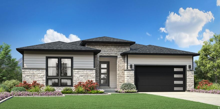 Stylish contemporary family living. The Chelser's inviting covered entry and foyer open immediately into the bright great room and kitchen, revealing views of the casual dining area, and desirable luxury outdoor living space beyond. The well-designed kitchen is equipped with a large center island, plenty of counter and cabinet space, and sizable walk-in pantry. The marvelous primary bedroom suite is complete with a walk-in closet and deluxe primary bath with dual-sink vanity, luxe glass-enclosed shower, and private water closet. Secondary bedrooms feature ample closets and shared Jack-and-Jill bath. Additional highlights include a fully finished basement, covered patio, and additional storage throughout.