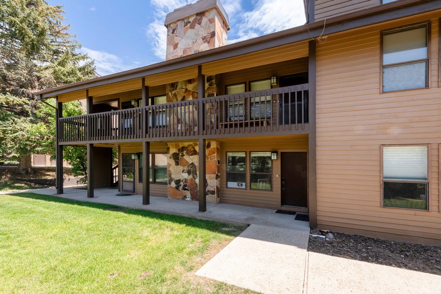 Located in the heart of the Wolf Creek Resort area, this turnkey 1-bedroom Wolf Lodge condo is the perfect rental investment or second home property. The condo is sold fully furnished. Unit is next to all the HOA amenities, which include a community swimming pool, hot tub, club house, and work out facility. There is also a private patio off the master bedroom. Portable air conditioner. The condo is less than a minute drive from Wolf Creek Golf Course, less than 10-minutes from Powder Mountain, and 20-minutes from Snowbasin. GREAT INVESTMENT TO RENT OUT OR AIRBNB DURING THE OLYMPICS.