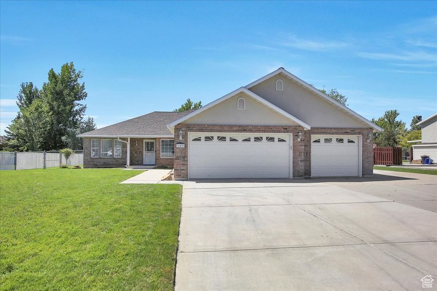 Don't miss out on a unique opportunity to own this beautiful, well maintained single level home which includes a huge 3 car garage as well as another garage/shop in the back which has power and climate control.  You can rest at ease knowing that within the last 3 years all of the following have been replaced: garage door openers, dishwasher, fridge, shower enclosure, roof, rain gutters with leaf guard, water heater, range and patio cover.  You will also enjoy the included surround sound, built in RV dump and storage in the attic with pull down ladder.  Easy to show, come see today!