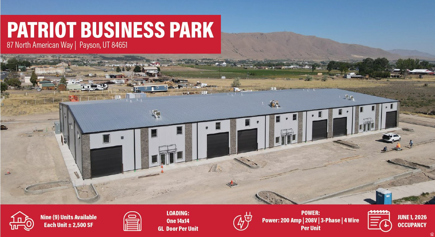 Property Listing. Outlining unit availability, dimensions, loading specifications, power infrastructure, and occupancy date for the business park