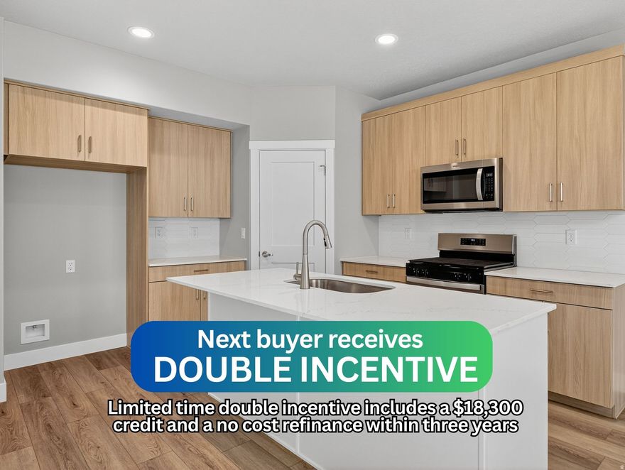 Striking new townhomes in Plain City's newest and most amazing community, JDC Ranch! Built with industry leading quality, inside and out, and world-class design, these townhomes are raising the bar. Come see the large kitchens, oversized garages, room to entertain, massive primary suite/closet/bathroom, roomy bedrooms, and abundant storage throughout. ***LIMITED TIME $18,330 incentive with use of preferred lender. Includes a no-cost refinance within three years***   Square footage figures are provided as a courtesy estimate only and were obtained from building plans.  Buyer is advised to obtain an independent measurement.