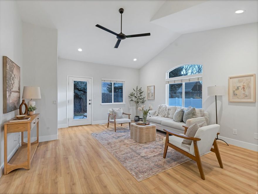 Welcome to this beautiful East Orem home! This 3-bedroom, 2-bathroom single-family home offers 1,365 sq ft on the main level and an unfinished basement of 1,365 sq ft  ready for your personal touch. Imagine turning it into a 6-bedroom, 3-bath home with extra space for all your future plans.  The main level has been recently updated with gorgeous new flooring, bright can lighting that makes every room feel fresh and open, stainless steel appliances in the kitchen, and completely remodeled bathrooms. It feels modern, clean, and move-in ready while still giving you room to make it your own.  Step outside to your backyard oasis. The yard is fully fenced and features a large patio perfect for entertaining. Enjoy mountain views while sipping morning coffee, watching evening sunsets, or hosting weekend barbecues with friends.  With a 2-car garage featuring epoxy floors, a .19-acre lot, and a prime East Orem location, this home offers the perfect mix of comfort, updates, and potential.   Schedule a tour and see all this home has to offer.