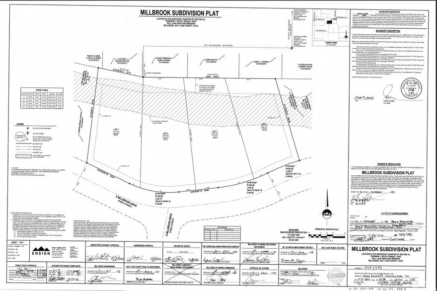 Highly coveted East Millcreek location, in an established neighborhood. Each lot is approximately a 1/3 acre and price is lot price only. Your buyers can choose from one of our existing floor plans or use custom plans *Must be built with Brad Reynolds Construction* Price subject to change based on plans and upgrades.