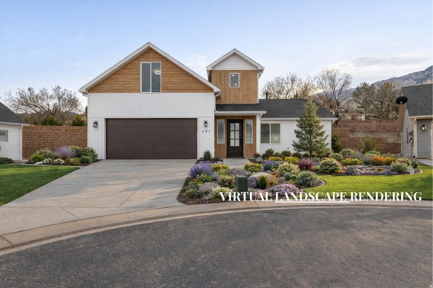 Tucked into a quiet Cedar City cul-de-sac where traffic is nearly nonexistent, this brand-new home was thoughtfully designed and carefully built by Elephas Homes, a builder known for doing things the right way. Quality shows throughout with solid 2x6 construction, quartz countertops, custom cabinetry, GE appliances with double oven, and Moen kitchen and bath fixtures. A water softener and hot water circulation pump are already installed, details that make everyday living easier. Downtown Cedar City and Southern Utah University are just 5 minutes away. Three Peaks recreation area sits just to the west; Brian Head Ski Resort and sunny St. George are about 40 minutes away; and Zion National Park and Cedar Breaks are roughly an hour away. Landscaping shown in photos is a rendering. Seller open to leaseback.