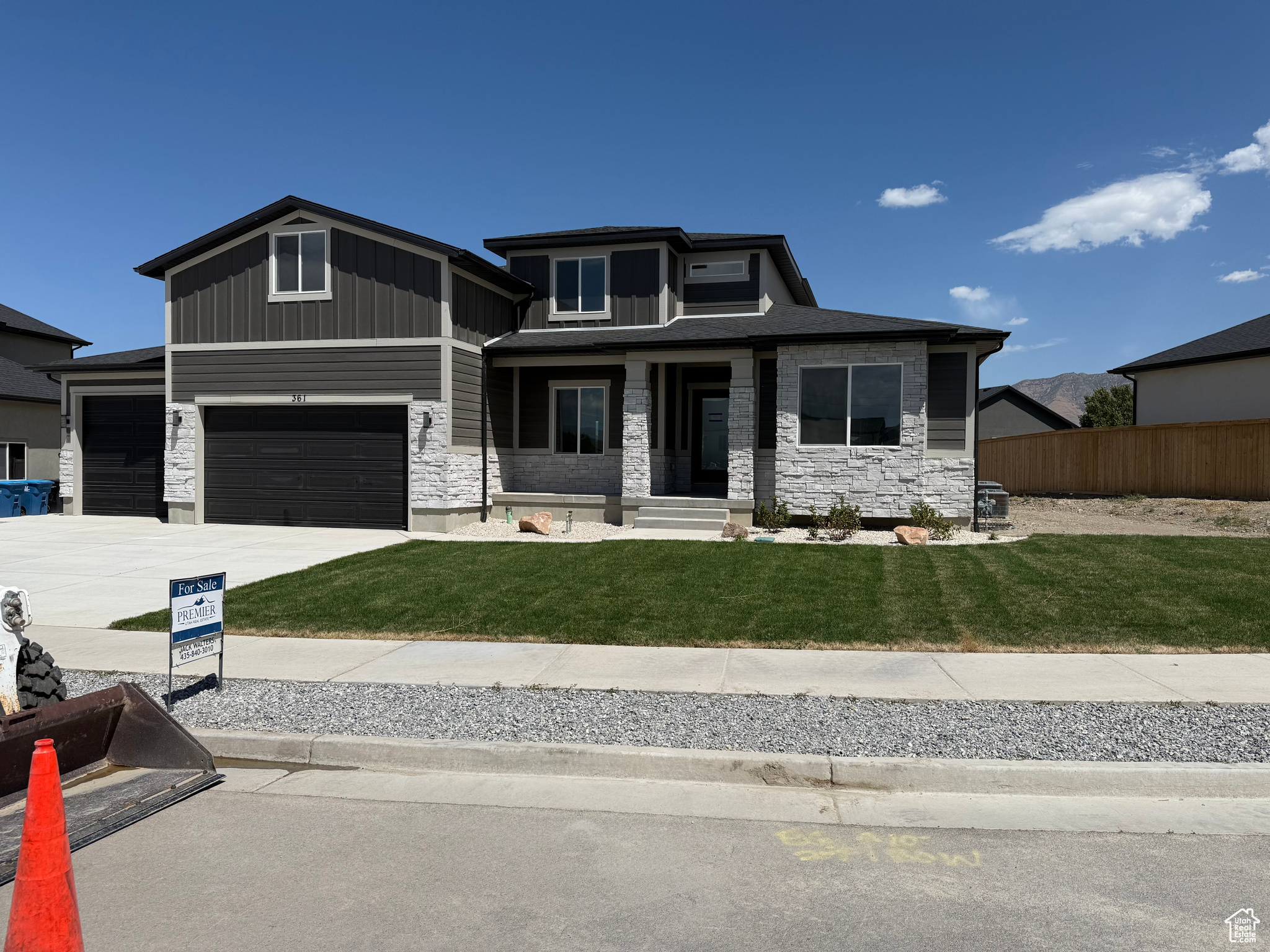 Big Dreams Development is proud to offer this customized two-story. This home has a fully finished basement with: seperate entrance, laundry, kitchen, cold storage, City permited Accessory Dwelling Unit rentable income is possible. Located in a very private cul-de sac within the new state-of-the-art Sunnyside Estates subdivision. There are two seperate furnace-AC systems. Let QUALITY be your guide: Architectural shingles with ice damn protection, full rain gutters front, BMC case base and lumber package, Upgraded insulation, fiber bonded stucco, Linear fireplace, high-efficiency 360-degree furnaces-central air, On-demand water heater, extra concrete surrounding, granite tops, custom LEC cabinets, large stair width, multi-colored paint, painted garage interior, anti-pinch protected Martin garage doors with wifi IQsmart app remote garage openers, Amsco insulated gas filled windows, upgraded tile, Laminate Mohawk flooring, Metal Moen plumbing fixtures, upgraded tubs, and tile High walls in bathrooms, already stubbed for fiber internet, water softener, sprinkler stop&waste. Basement finished with a kitchen, bathroom, bedrooms, family room, Huge cold storage, and a separate walkout-entry. ******If you use our preferred lender, the seller will contribute up to $12,000 of the buyer's closing costs or interest rate buy down***** Only 30 minutes from downtown Salt Lake City, easy access to SR 36.