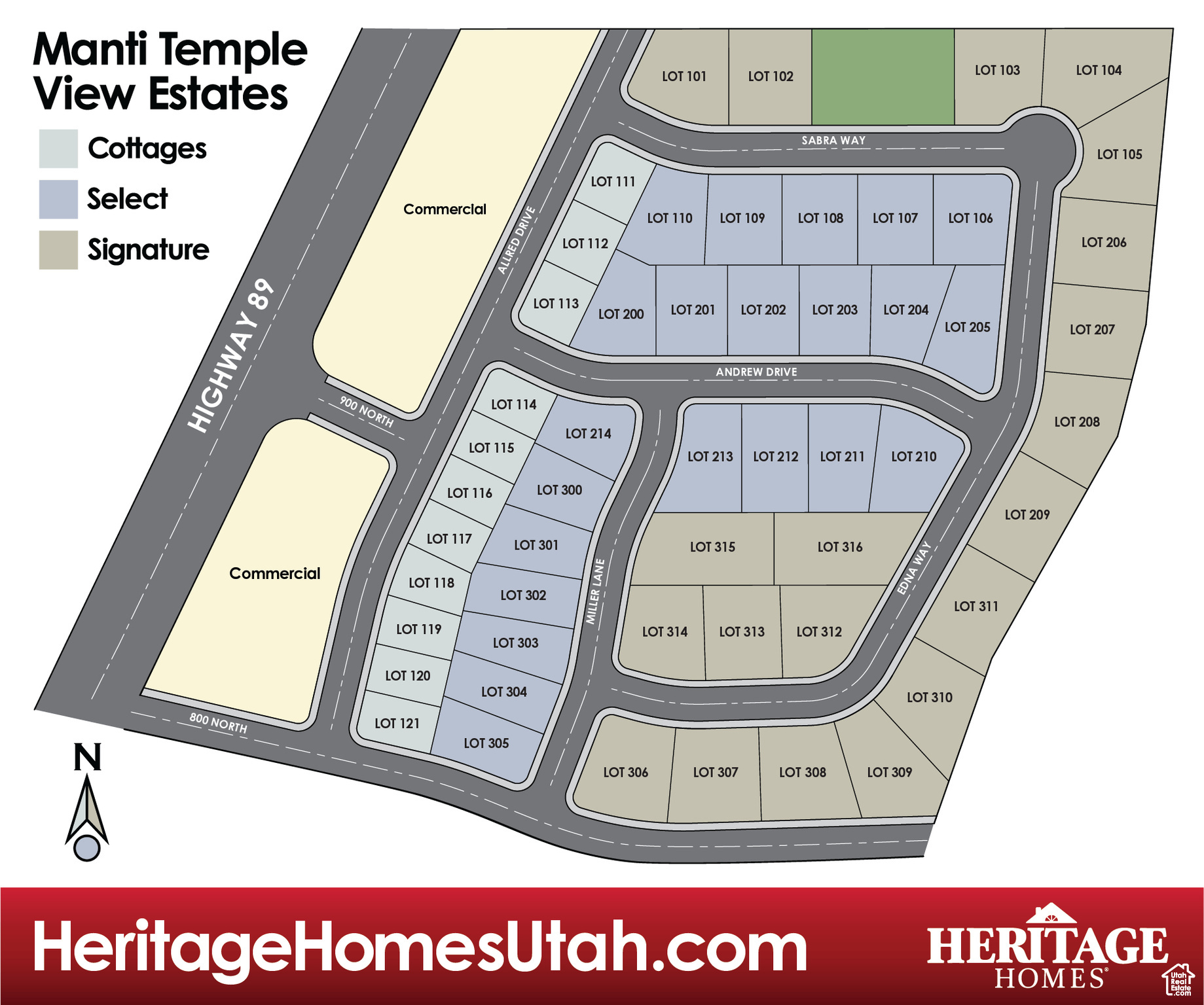 MANTI TEMPLE VIEW ESTATES - Residential