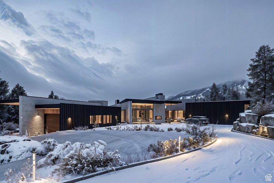 Experience the pinnacle of alpine living in this private ski-in/ski-out estate, hidden within the exclusive gated community of The Colony at White Pine Canyon. Marrying Italian elegance with modern luxury, this architectural showpiece offers direct access to Canyons Ski Resort and is minutes from Park City's fine dining, boutique shopping, and Old Town charm. Encompassing 5,804 sq ft of heated patio space, it's designed for effortless four-season living-where aprs-ski evenings, summer sunsets, and crisp autumn mornings are enjoyed in total comfort.  Indulge in a state-of-the-art wellness sanctuary featuring an infrared sauna, steam room, jacuzzi, and cold plunge. Enjoy a fitness studio, and a ski prep area just steps from pristine slopes, Nordic trails, hiking, biking, and Meadow Lakes fishing in spring.  Discover a hearth room off the main chef's kitchen, theater, office, large two-room bunk suite, and full casita with its own garage-all elevated by reeded wood, cloud ceilings, dirty brass elements, and smoked glass. Smart home tech, radiant heating, and oxygenation-ready systems ensure comfort in every season.  A collaboration with @kelleryoungluxuryhomess, @gycluxuryhomes, @obicuaarchitecture, and @annemairebarton.