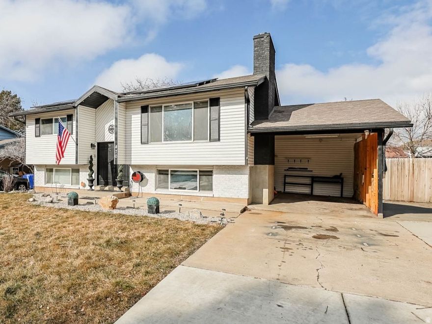 Welcome to a beautifully maintained home nestled in one of North Ogden's established neighborhoods. This property combines stunning mountain views, a functional layout, and thoughtful updates that make it truly movein ready * The main level offers bright, open living spaces with plenty of natural light, new LVP flooring, a remodeled kitchen (2020) with white cabinetry, stainless appliances, Quartz countertops, and an Island Bar... perfect for everyday living or entertaining * Moreover, the home features a new gas fireplace, new lighting, new vanities in the bathrooms, newer HVAC (2024), new Electrical Panel, and Solar Panels (Providing a great Discount on Electricity)  *  The lower level adds even more versatility with additional living space ideal for a family room, home office, or guest accommodations * Step outside to a private backyard framed by mature landscaping and panoramic mountain scenery - an ideal setting for quiet mornings, gatherings, or simply enjoying Utah's four beautiful seasons * With its convenient location near parks, schools, shopping, and outdoor recreation, this home offers the perfect blend of comfort and convenience.