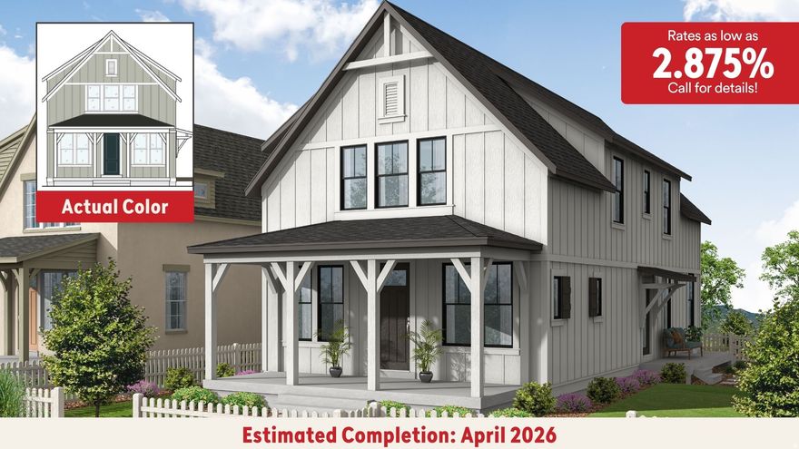 **April completion date! Rates as low as 2.875% with our preferred lender!!** Welcome to the Willowmere floor plan, a home thoughtfully crafted for your comfort and convenience. This property features a Farmhouse elevation and huge front porch for relaxing outdoors. It sits in an amazing location just down the street from The Watercourse, Daybreak's newest amenity. From the moment you step inside, you'll feel the warmth of the spacious layout and inviting rooms. Enjoy a dedicated mudroom with built in cubbies to keep your home pristine, a massive kitchen and large island perfect for cooking and entertaining, and a large pantry for all your essentials. Every room boasts walk-in closets, with an additional storage room upstairs, providing more than enough storage. The dedicated laundry room makes laundry day effortless, while the divided bath ensures privacy. A fully fenced private side yard provides privacy for outdoor enjoyment and room for the kids or dogs. Plus, with a 2-year builder warranty and a 10-year structural warranty, you'll enjoy lasting quality and peace of mind for years to come! Photos are from a previously built home of the same floorplan. Colors and selections may vary. ***Model Home Sales office located at: 6656 W Key Largo Way. Buyer and buyer's agent to verify all information.