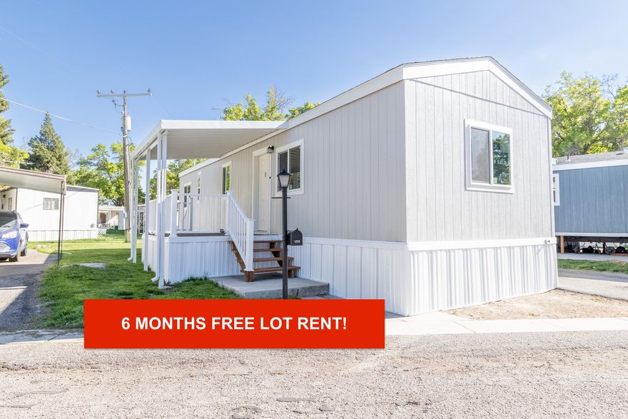 Brand-new 2025 mobile home in a highly desirable 55+ community! One resident must be 55+ and the rest of the household must be 18+. This is currently the only brand-new 2025 home available, a rare opportunity to own a completely new home in an established and welcoming community. The home has never been lived in and comes with central air conditioning, modern finishes, covered parking, and a storage shed.  Seller is very motivated and even including the furniture currently in the home to make the transition easier for the new owner. Seller is also offering an incredible incentive equivalent to 6 months of free lot rent/HOA payments applied every other month during the first year. Seller financing options may also be available, ask for details! Community approval is required prior to contract acceptance and closing. Buyers are encouraged to contact Park Management directly regarding community requirements, lot rent, rules, and approval process.