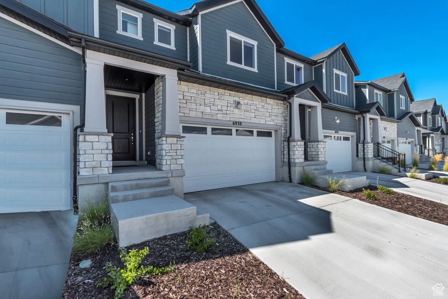 Welcome to Legacy at Sky Ranch, a vibrant community built by Woodside Homes, known for smart design and energy efficiency. This Cornell Model townhome is better than new at just 2 years old, offering 2,680 total sqft including an unfinished basement with room to grow. Inside you'll find a spacious great room for gatherings and a modern kitchen with quartz countertops, stainless steel appliances, gas range, Delta IQ smart faucets, pendant lights, and a large island. Upstairs features 3 bedrooms and 2.5 baths, including a primary suite with a garden tub and dual sinks, plus a flex loft area that works perfectly as a study, play space, or reading nook. Comfort features like central A/C, a high-efficiency furnace, and a 2-car garage round it out. Enjoy a private fenced backyard plus community amenities like a lazy river pool, pickleball courts, playground, and nearby dining. HOA is just $97/month! With our preferred lender, buyers get a 1/0 temporary buy-down, FREE! On a $460k purchase, that's more than $250/month in savings your first year, money you can put toward moving costs, furniture, or savings. Subject to qualification. Savings based on example loan terms; actual payments vary. Offer valid with the preferred lender only.