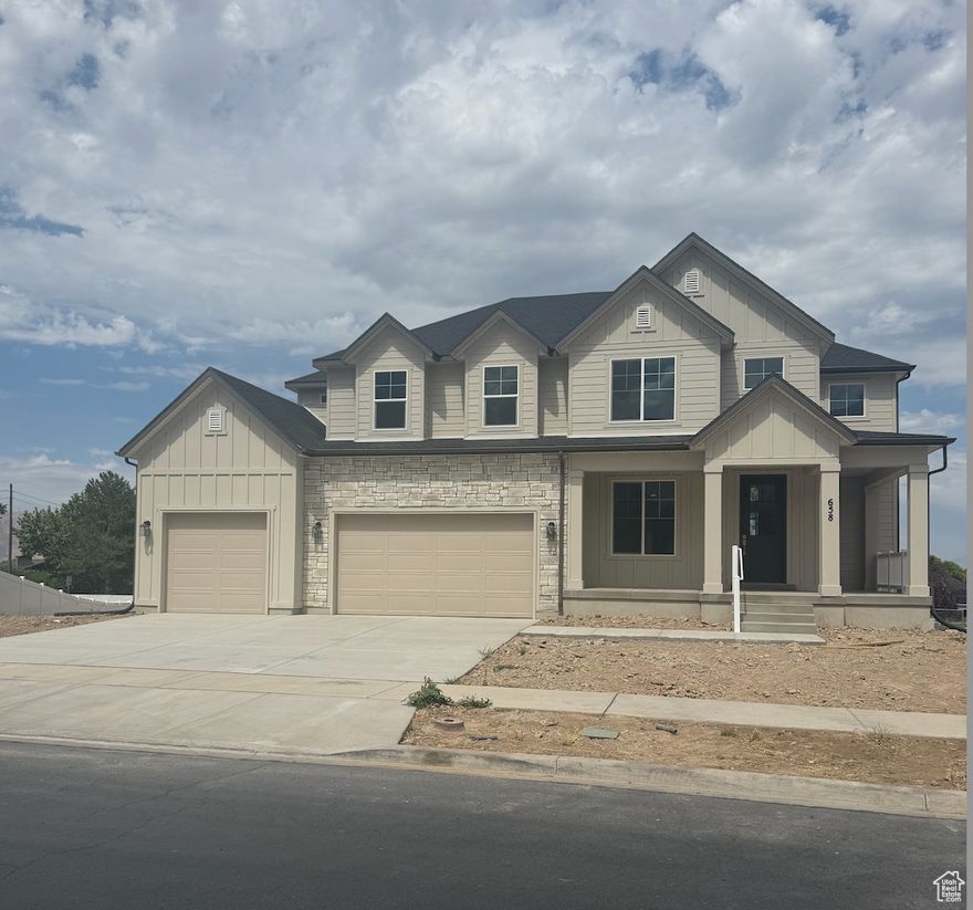 Move-in Ready! Seller is offering a 2-1 interest rate buydown and $3,500 toward closing costs with the use of the seller's preferred lender. This beautiful home features a main-level primary suite with an on-suite bathroom, double vanity, and dual closets for convenience. The main floor also includes a front office or sitting room. Upstairs, you'll find a spacious loft, an additional flex room, plus four bedrooms and two full bathrooms. The unfinished basement provides great potential and includes a walkout entrance to the backyard. Enjoy a large walkout deck off the kitchen and the benefits of a desirable corner lot.