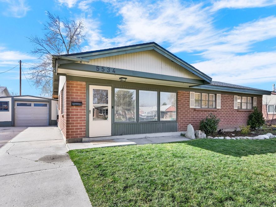 Single-level living home on a quiet Murray neighborhood street. 3 bedroom, 1.5 bath, open floor plan. East-facing morning light in the living room, and spacious west-facing family room, with walk out to backyard. Space for dining. Thegood flow means a nice home for spending time together, or entertaining. Newer more efficient systems: on-demand water heater, heat pump furnace and A/C. Also a newer roof and water softener. Fresh paint, remodeled bathrooms. Big sky and Wasatch mountain views. Plus a hidden neighborhood treasure: Valley Park, two blocks away, with a playground, basketball court, picnic area, and dogs welcome! Close to many resources: schools, hospitals, restaurants and shops, and the 60+ acre iconic Murray Park. Less than 18 minutes to Downtown SLC, the University of Utah, or Millcreek Canyon.