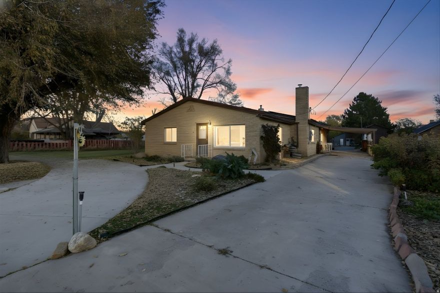 This beautifully updated home has been extensively improved with major upgrades to every system, offering rare peace of mind and long-term value. Inside, you'll find all-new flooring, tile, cabinetry, fixtures, fresh texture, and paint throughout, along with new windows, window coverings, blown-in insulation in the attic and walls, cleaned and filtered heating vents, added storage shelving, and the convenience of laundry moved upstairs. The mechanical systems have been fully modernized with a new pump system, new irrigation pumps, whole-house secondary water with filtration, and a fully cleaned septic system with flushed lines and a new connection to the home. The property also features new sewer lines, venting, plumbing, an upgraded electric panel with new breakers, a new furnace, new water heater, and a whole-home photovoltaic solar system for exceptional efficiency, a sun room and a mother-in-law apartment with separate entrance. Natural light flows through added sun tubes, and the exterior is equally impressive with a root cellar under the tool shed, a chicken coop and yard connected to the garden, extensive garden prep, and newly planted fruit trees, berries, and four varieties of grape vines. A peaceful fish pond with viewing area, three tons of underground coal with covered storage, and a quadra-fuel fireplace add unique functional amenities. Outdoors also includes new RV parking and thoughtful yard enhancements throughout. Every improvement reflects care, investment, and a commitment to comfort and sustainability-this property is truly ready for its next chapter.