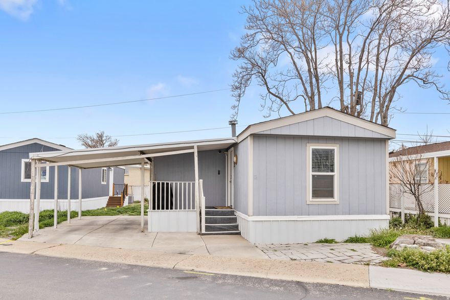 Charming 3-bed, 2-bath mobile home in Clearfield! This home offers a comfortable layout with plenty of space to relax. Enjoy the 2-car carport, large shed and take advantage of the community amenities note: buyers must be pre-approved with the park prior to move-in