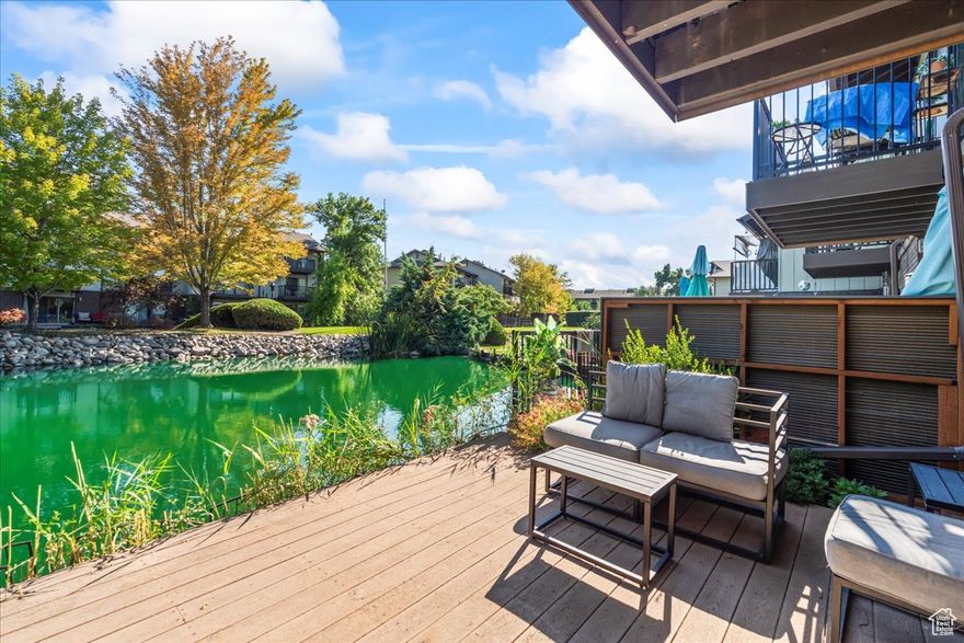 Tucked away in the heart of Millcreek, this Hidden Lake condo is something special! Step out your family room sliding door onto a private deck that overlooks the pond-your own little getaway right at home. With just over 1,200 sq. ft., you'll find two spacious bedrooms, a bright living space, and plenty of room to relax (recent interior updates:  range, dishwasher, water softener, LVP flooring, wall & ceiling paint, and upstairs bathrooms partially remodeled).  This unit is a townhome style with bedrooms on the second floor & kitchen/living/laundry spaces on the main floor- no neighbors above or below!  In addition to the one car detached garage (w/new garage door & opener), you'll also have an extra designated parking spot. HOA amenities such as: pool, sauna, clubhouse, and RV parking are located nearby as well.  Hidden Lake really is a hidden gem-you'll love calling it home!  Square footage figures are provided as a courtesy estimate only and were obtained from county records .  Buyer is advised to obtain an independent measurement & to verify all.