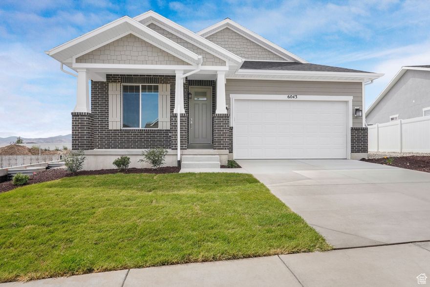 55+ Neighborhood. Our Waterford Plan with 2 beds & office on Main Floor. Chef's Kitchen w/Quartz Countertops, Gas Cooktop w/Vented Hood. Large Island. Fireplace in Open Great Room. Primary Bathroom w/Zero Threshold Shower & Bench, Double Sinks.  Basement w/Huge 2nd Great Room, 2 bedrooms & Full Bath. Room for an 11' Wide RV Pad! Large Backyard FULLY Landscaped & MAINTAINED. Come & See.