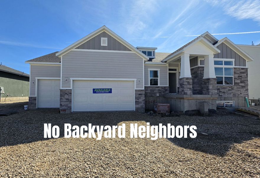 Hard to find west facing lot with no backyard neighbors!! This house is one you'll want to see. Finished Basement? Theater room? Front yard Landscaping Included? 4 car garage? CHECK, CHECK, and CHECK! This Siena floor plan is loaded with features including massive entertaining spaces on both floors, huge walk-in closets and pantry, beautiful kitchen with locally built cabinets, tons of storage throughout, modern finishes, covered patio, and style that will last for years to come. Ask about available incentives. Home is scheduled to finish late June-mid July.