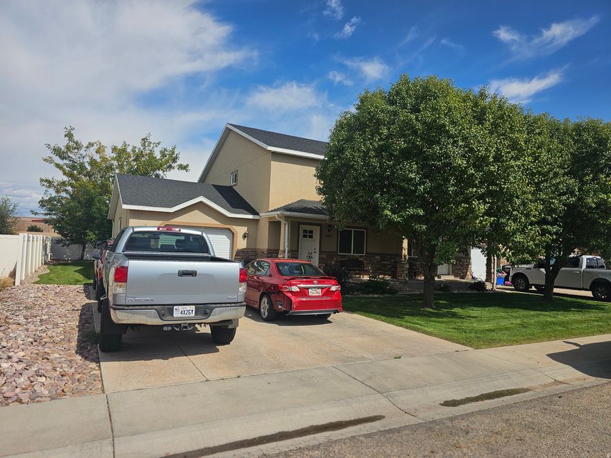 Don't miss this rare opportunity to own a fully rented duplex in the heart of the Uintah Basin. Each unit features 3 spacious bedrooms, thoughtfully designed layouts, and a strong rental history with long-term, reliable tenants already in place. The main level offers bright, functional living spaces and kitchens with ample storage, ready for your personal touch. A large shared backyard provides plenty of space to relax or entertain, while the oversized one-car garage offers room for parking plus additional storage. Conveniently located with easy access to shopping, schools, parks, and downtown Roosevelt. Adjacent duplex also available for purchase, presenting a great opportunity to expand your investment portfolio. Square footage figures are provided as a courtesy estimate only and were obtained from County.  Buyer is advised to obtain an independent measurement.