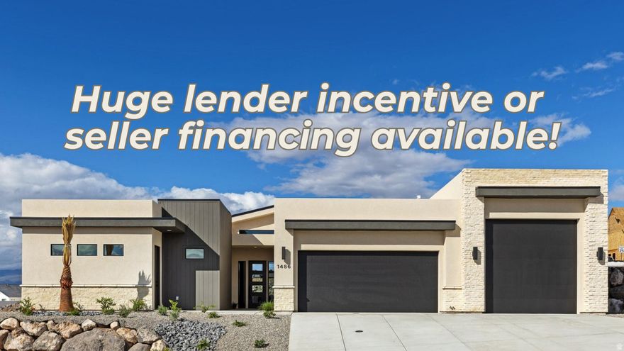 BRAND NEW MOVE-IN READY HOME with all the upgrades! Stainless steel appliances, spacious rooms, 3car garage + RV parking. Conveniently located close to schools, shopping, Sand Hollow & Zion state & nat'l parks, & all the beauty of Southern Utah! Floor plans in Documents section of listing.