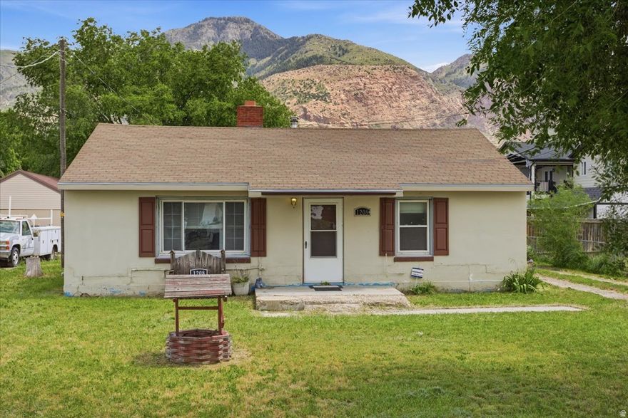 2 bedroom, 1 bathroom single family home on a quarter acre lot in Ogden!  Newer high efficiency furnace, EZ clean vinyl windows and an updated electric panel!  This charming home offers early back yard shade and mountain views. The solar system is owned and included with this home. Nice cinder-block shed in the backyard.  This home is in need of some TLC.  Schedule your showing today!