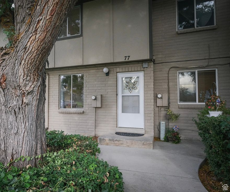 Rare townhome in gated community adjacent to local golf course! Quiet, low traffic, dead end street and 2068 sq ft! 3 bed, 2.5 bath, 2 living rooms, ample storage space, covered parking and patio, optional parking for RV, trailer, or boat! Mountain View from primary bedroom. Electric fireplace in family room, fresh paint, and is move in ready! Brand NEW ROOF in 2022! Amenities include a swimming pool, clubhouse, and playground just steps away from the backdoor. Green thumb? You'll enjoy the community garden and mature landscaping. HOA takes care of all the maintenance for you, easy living!  Walking distance to UTA Trax Red Line (easy access to downtown, airport, and the new Daybreak Baseball field), Mtn View Golf Course, WJ Memorial Park, Bingham Creek trail, Library, Senior Ctr, Gene Fullmer Rec center, WJ City Ctr, new community arts ctr, schools, Vasa gym, and more!. Additionally, it is only minutes away driving to I-15, 2-15, and Bangerter Highway, as well as close to Jordan Valley Hospital, West Jordan Police/Fire Departments, and several grocery stores, dining, and shopping nearby.