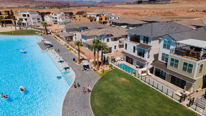 Co-Ownernship Vacation Home. Sold in 1/8th Ownership. This Ember Home sits directly on the lagoon at Desert Color. HOA includes: Lagoon access, clubhouse pool, cabanas, sundeck, and pickleball. Enjoy swimming, kayaking, and paddelboarding at the bluest lagoon in St. George. Square footage figures are provided as a courtesy estimate only and were obtained from Builder. Buyer is advised to obtain an independent measurement. Square footage figures are provided as a courtesy estimate only and were obtained from Builder. Buyer is advised to obtain an independent measurement.