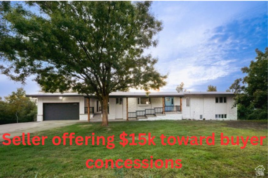 Welcome to this fully renovated home on a rare .614-acre lot in the heart of Centerville. Featuring brand new kitchen, bathrooms, flooring, carpet, paint, and countertops, this spacious property offers modern upgrades throughout. The basement includes a mother-in-law apartment, providing flexibility for extended family or rental potential. Enjoy breathtaking views with mountains in the front and an incredible backyard overlooking the valley. Conveniently located with easy access to world-class skiing, mountain biking, hiking, and more, this home also sits within an excellent school district. Opportunities like this are rare in Centerville-don't miss it! Square footage figures are provided as a courtesy estimate only and were obtained from county records. Buyer is advised to obtain an independent measurement.